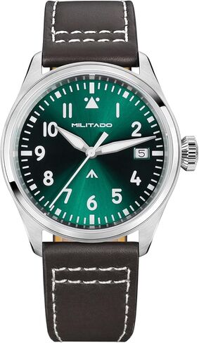 TACTICAL FROG MILITADO ML21 37mm Aviation-Inspired Field Watch, VH31 Sweep/515 Quartz Movement, Sapphire Crystal, BGW9 Lume, 100M Waterproof Men's Casual Dress Watch in Saudi Arabia