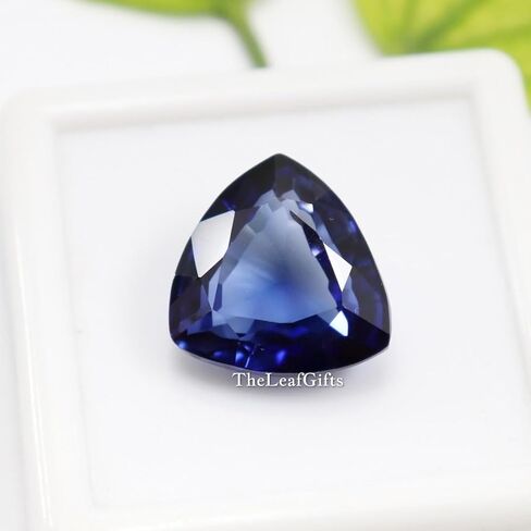 14.10 Ct Natural Ceylon Royal Blue Sapphire | Trillion Cut Sri Lankan Gemstone for Jewlery Making & Crafting in Saudi Arabia