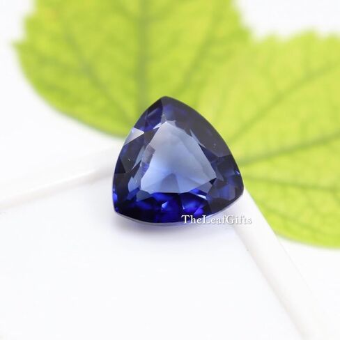 14.10 Ct Natural Ceylon Royal Blue Sapphire | Trillion Cut Sri Lankan Gemstone for Jewlery Making & Crafting in Saudi Arabia