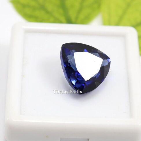 14.10 Ct Natural Ceylon Royal Blue Sapphire | Trillion Cut Sri Lankan Gemstone for Jewlery Making & Crafting in Saudi Arabia