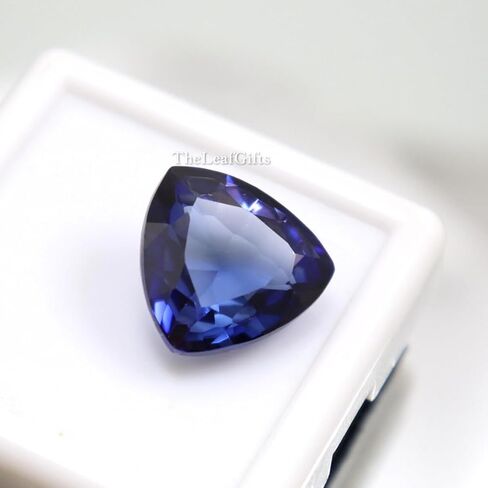 14.10 Ct Natural Ceylon Royal Blue Sapphire | Trillion Cut Sri Lankan Gemstone for Jewlery Making & Crafting in Saudi Arabia