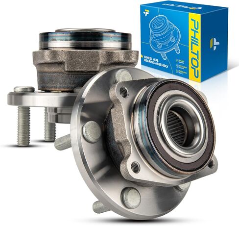 PHILTOP 513263 مجموعة محمل محور العجلة الأمامية لـ Avenger 2008-2014، Sebring 2007-2010، Caliber 2009، 200، محمل العجلة 5 العروات 2 قطعة in Kuwait