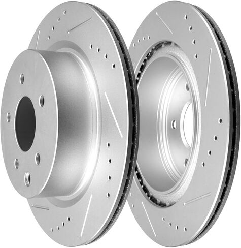 مجموعات دوارات الفرامل الخلفية من SCITOO مناسبة لإنفينيتي EX35 EX37 G25 G35 G37 M35 M45 Q40 QX50، لنيسان 350Z 2006-2009، لنيسان 370Z 2009-2019، لنيسان ماكسيما 2009-2019 in Saudi Arabia