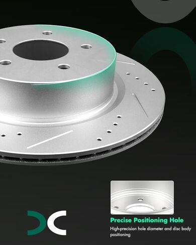 مجموعات دوارات الفرامل الخلفية من SCITOO مناسبة لإنفينيتي EX35 EX37 G25 G35 G37 M35 M45 Q40 QX50، لنيسان 350Z 2006-2009، لنيسان 370Z 2009-2019، لنيسان ماكسيما 2009-2019 in Saudi Arabia