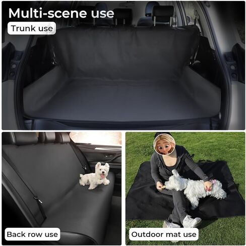 Waterproof Car Seat Covers Black - Washable Rear Bench Car Seat Protectors with Anti Slip Bottom - Durable Auto Seat Cushions Universal Fit for Vehicles Cars SUV Trucks in Saudi Arabia