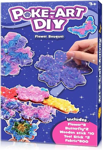 ألعاب للفتيات بعمر 4 5 6 7 8+ سنوات، باقة زهور فنية مع 8 زهور وفراشات الفنون والحرف اليدوية للفتيات من سن 4 إلى 12 عامًا هدايا عيد الميلاد للأنشطة الإبداعية للفتيات من سن 4 إلى 12 عامًا in Kuwait