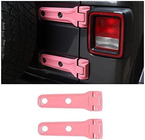 CheroCar لسيارة Jeep JL غطاء مفصل الباب الخلفي دعامة إطار احتياطي للباب الخلفي ملحقات خارجية لسيارة Jeep Wrangler JL JLU 2018-2026 Sport X Sahara Rubicon in Kuwait