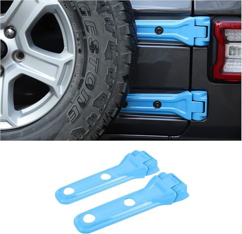 CheroCar لسيارة Jeep JL غطاء مفصل الباب الخلفي دعامة إطار احتياطي للباب الخلفي ملحقات خارجية لسيارة Jeep Wrangler JL JLU 2018-2026 Sport X Sahara Rubicon in Kuwait
