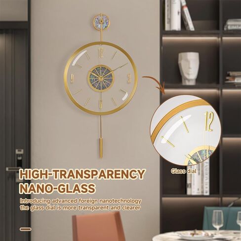 ساعة حائط عصرية بقشرة طبيعية، ساعة حائط إبداعية صامتة وخالية من القراد، إطار معدني ذهبي مع غلاف ديكور صامت 13 بوصة، تعمل بالبطارية، تصميم زخرفي للاستخدام الداخلي in Kuwait
