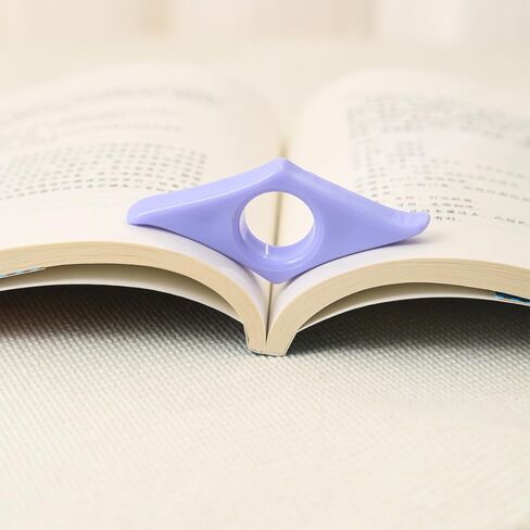 5 Pack Thumb Book Page Holder, Thumb Bookmark, Book Opener Holder, Book Accessories Gifts for Teacher, Student and Reading Lovers (Purple) in Saudi Arabia