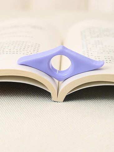 5 Pack Thumb Book Page Holder, Thumb Bookmark, Book Opener Holder, Book Accessories Gifts for Teacher, Student and Reading Lovers (Purple) in Saudi Arabia