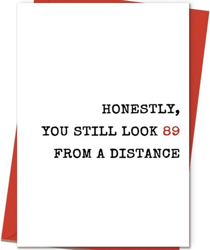 Funny 80th Birthday Card for Women and Men – Happy 80th Birthday Gift, Cool Birthday Gift for 80 Year Old Man, Party Decorations in Kuwait