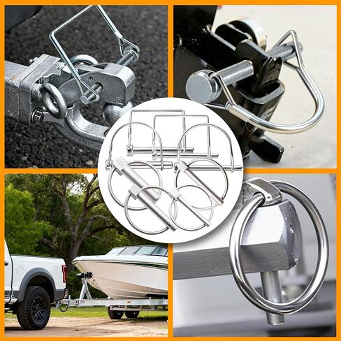 260PCS Heavy Duty Hitch Pins Assortment - Lynch, PTO & Cotter Pins for Trailers, Tractors, Trucks, Farm & Lawn Equipment, Snow Plows - Rust-Resistant Zinc Plated Steel with Double-Sided Toolbox in Kuwait