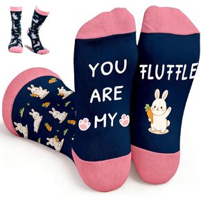 FrereFeter Easter Basket Bunny Socks for Women Girls, Easter socks for Women, EasterS basket stuffer for adult women, Birthday Cute Socks for Her Girlfriend, Teen Girls Rabbit Socks Funny Bunny Gifts in Kuwait