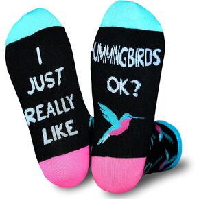 جوارب رجالية مرحة من الطائر الطنان، جوارب متوسطة مع أقوال هدية لمحبي حيوانات الطائر الطنان in Kuwait