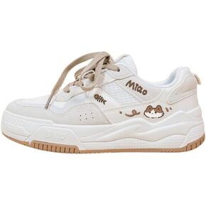 Bobo's House Womens Shoes Kawaii Miao Miao Kitty Fashion Sneakers Walking Shoes Women Kawaii Accessories White Shoe in Saudi Arabia
