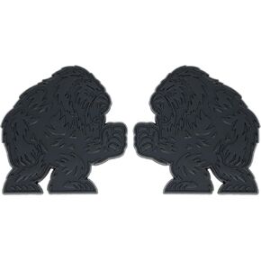 شارة Yeti Emblem 3D Bigfoot، ملحقات السيارات الخارجية ثلاثية الأبعاد مخصصة، تناسب عالمي للسيارة والشاحنات وسيارات الدفع الرباعي (مجموعة من 2) (كروم) in Kuwait