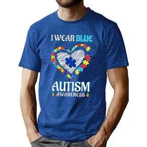 التوحد الوعي قميص الرجال التوحد تي شيرت التوحد قبول قميص يكون نوع ملهمة المحملة التوحد دعم القمم in Kuwait