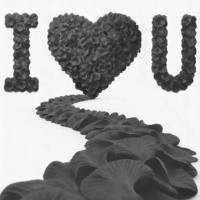 2400 بتلات ورد حمراء داكنة، بتلات ورود صناعية لعيد الحب، والليلة الرومانسية، وحفلات الزفاف - بتلات زهور الورد المزيفة للحفلات، وزينة الذكرى السنوية in Kuwait