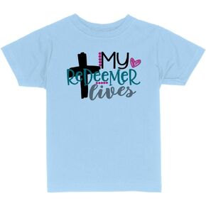 My Redeemer Lives Toddler Kids T-Shirt in Kuwait