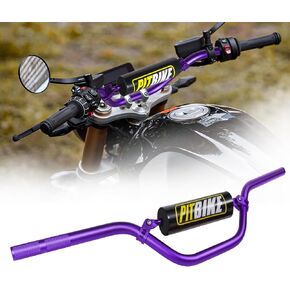 Motorcycle Handlebars Aluminum 7/8 Motorcycle Handlebars with Foam Pad for Motocross CRF YZF KXF KLX RMZ DRZ PitBike Dirt Bike and ebike (Black) in Kuwait