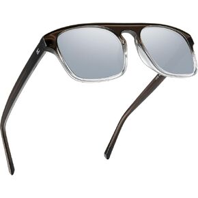 BIRCEN Mens Acetate Polarized Sunglasses: Retro Square Sun Glasses UV400 Protection Anti-Glare Shades for Driving Travel in Kuwait