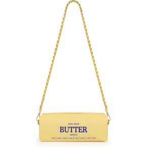 حقيبة كروس مرحة بالزبدة، محفظة صغيرة مع حزام سلسلة، حقيبة كتف من جلد البولي يوريثان هدايا للنساء والفتيات المراهقات in Kuwait