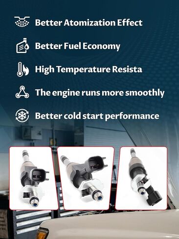 Set of 8 Fuel Injectors 12668390 FJ1217 Compatible with Silverado 1500 2500 Tahoe Suburban Cheyenne & Sierra 1500 Yukon, Fit V6 4.3L/V8 5.3L 2014 2015 2016 2017 2018 in Kuwait