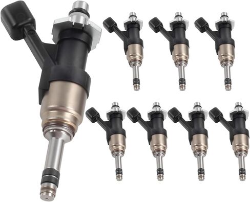 Set of 8 Fuel Injectors 12668390 FJ1217 Compatible with Silverado 1500 2500 Tahoe Suburban Cheyenne & Sierra 1500 Yukon, Fit V6 4.3L/V8 5.3L 2014 2015 2016 2017 2018 in Kuwait