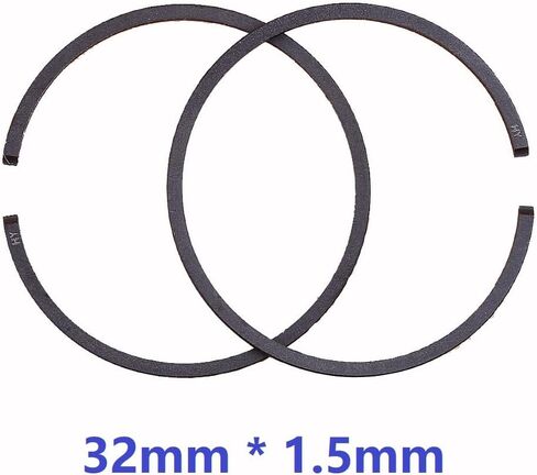 2-Pack Piston Ring 32mm x 1.5mm Compatible with ZS FS80 AVE RE AVRE FS81 HT2300 TH23 Hedge Engines in Kuwait