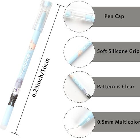 12PCS Stray-zoo Pens Cute Cartoon Ballpoint Gel Pen Smooth Writing Office Supplies for Stay Fans Gifts in Saudi Arabia