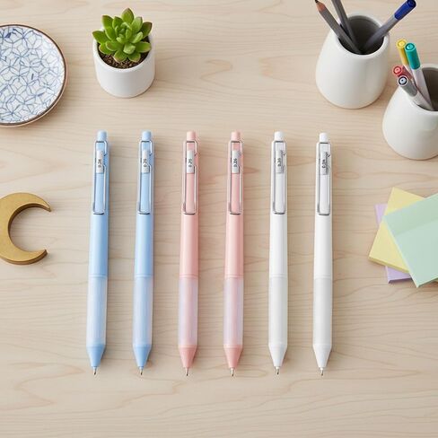6Pcs Gel Pen Set Quick Dry Black Ink Pens 0.18/0.28/0.38mm Fine Point Smooth Writing Pens High-End Series Ballpoint with Silicone Grip for Office School Supplies Journaling Sketching Drawing in Saudi Arabia