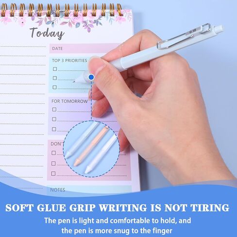 6Pcs Gel Pen Set Quick Dry Black Ink Pens 0.18/0.28/0.38mm Fine Point Smooth Writing Pens High-End Series Ballpoint with Silicone Grip for Office School Supplies Journaling Sketching Drawing in Saudi Arabia