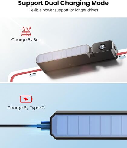 كاميرا احتياطية لاسلكية تعمل بالطاقة الشمسية: تعمل مع Solar 3 فقط، كاميرا احتياطية لاسلكية بجودة صورة عالية الدقة 1080 بكسل، بطارية قابلة للشحن 3350 مللي أمبير في الساعة، زاوية عرض قابلة للتعديل 70 درجة، مقاومة للماء IP69K in Kuwait
