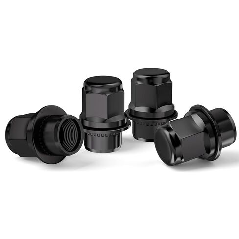 GAsupply 12x1.5 Lug Nuts Mag/Flat Seat, Closed End Black M12x1.5 Wheel Lug Nut, 1.46" 37mm Tall 13/16" 21mm Hex, 4 Pack in Kuwait