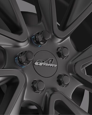 GAsupply 12x1.5 Lug Nuts Mag/Flat Seat, Closed End Black M12x1.5 Wheel Lug Nut, 1.46" 37mm Tall 13/16" 21mm Hex, 4 Pack in Kuwait