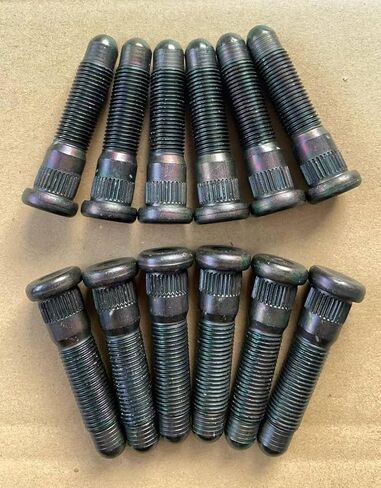 12PCS M14x1.50 Serrated Front Wheel Studs 610-674 Replacement for 2021-2025 Cadillac Escalade, 19-25 Chevrolet Silverado 1500 Colorado Suburban Tahoe, GMC Sierra Yukon Canyon in Saudi Arabia