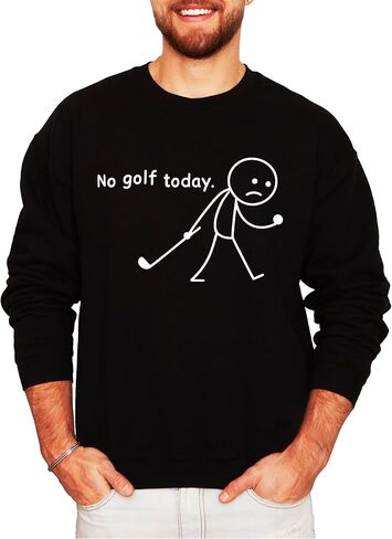سويت شيرت No Golf Today للجنسين، سترة جولف مضحكة على شكل عصا للرجال والنساء in Saudi Arabia