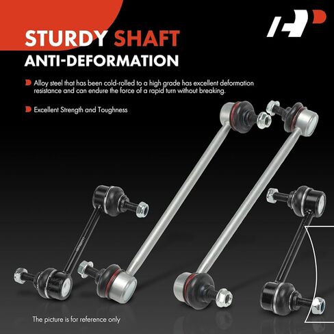 A-Premium Set of 4, Front and Rear Sway Bar Link Stabilizer Link Kit, Compatible with Kia Spectra 2004-2009, Spectra5 2005-2009 in Saudi Arabia