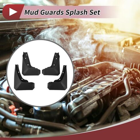 1 Set Mud Flaps Splash Guards for Hyundai Kona 2023-2024 Front and Rear Mud Guards W/Mount Accessories in Saudi Arabia