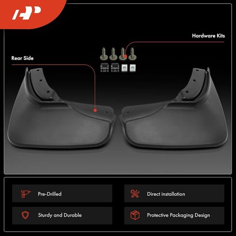 A-Premium Set of 2PCS & Mud Flaps Splash Guards Mudflaps Mudguards with Hardware Kits Compatible with Ford Explorer 2023 Sport Utility, Rear (Driver and Passenger Side) in Saudi Arabia
