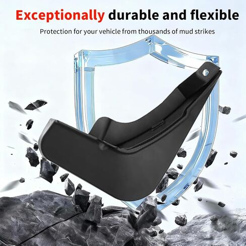 No Drill Mud Flaps for 2023-2026 Honda Accord, Heavy Duty Front & Rear All Weather Splash Guards Set for LX/SE/EX/EX-L Hybrid Sport/Sport-L Touring Models, OEM-Style Textured Black Mud Guards in Saudi Arabia