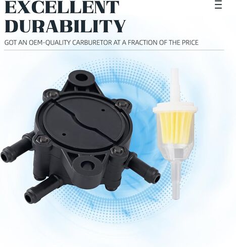 808656 Fuel Pump Compatible with BS Lawn Mower Tractor with Fuel Filter Vacuum Hose Fuel Line Replace for 491922 691034 692313 808492 808656 808281 808322 557033 in Kuwait