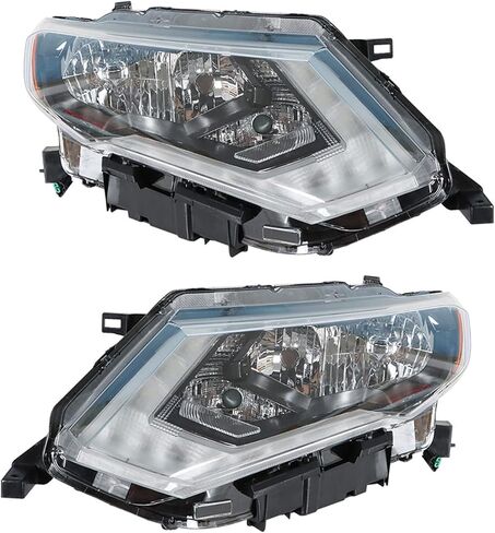 Halogen Headlights Left and Right Side Headlamp Assembly Replacement for Rogue 2017 2018 2019 Halogen in Saudi Arabia