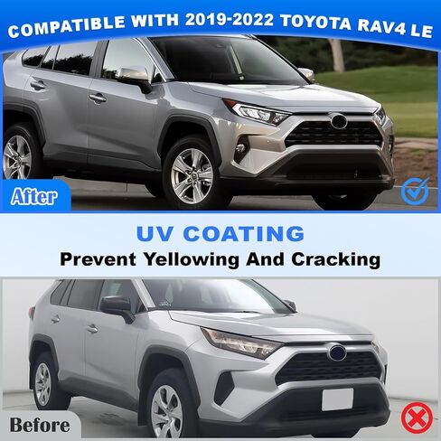 مصباح أمامي JFN متوافق مع 2019 2020 2021 Toyota Rav4 LE/XLE HeadLamp LH 81150-0R150 RV20A01-2L (جانب الركاب (يمين)) in Kuwait