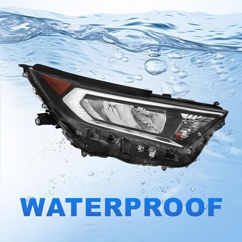 مصباح أمامي JFN متوافق مع 2019 2020 2021 Toyota Rav4 LE/XLE HeadLamp LH 81150-0R150 RV20A01-2L (جانب الركاب (يمين)) in Kuwait