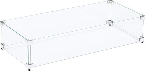 Custom Sized Wind Guard for Gas Fire Pits - Celestial Fire Glass in Kuwait