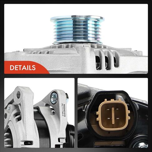 A-Premium Alternator Compatible with Hyundai Genesis 2014 2015 2016 3.8L, 12V 150A 6-Groove Pulley Clockwise, Replace# 1042118470, 373003C552 in Saudi Arabia