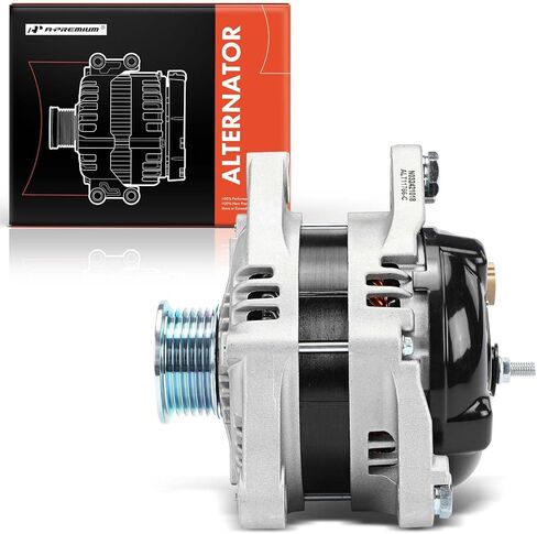 A-Premium Alternator Compatible with Hyundai Genesis 2014 2015 2016 3.8L, 12V 150A 6-Groove Pulley Clockwise, Replace# 1042118470, 373003C552 in Saudi Arabia
