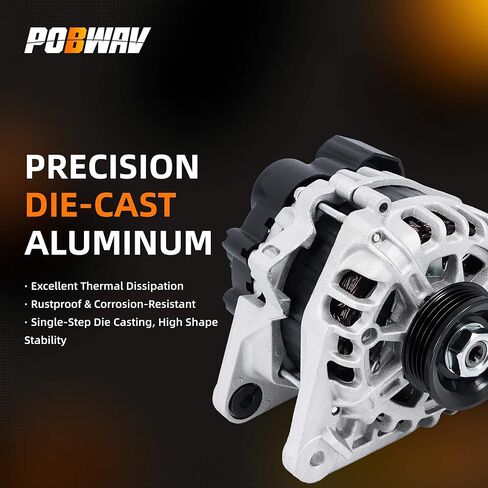 11311N 3730023650 مولد كهربائي جديد متوافق مع Hyundai Elantra 2007-2012 Kia Soul 2010-2011 Spectra Spectra5 2007-2009 37300-23650RU A0002655635 AL4072X 11452N 0986084220 in Kuwait